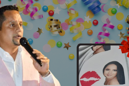 Larry Vite recibió unos calzoncillos personalizados como regalo de cumpleaños.