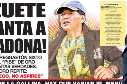 Portada de EXTRA del 9 de junio del 2009 con Maradona en la polémica.