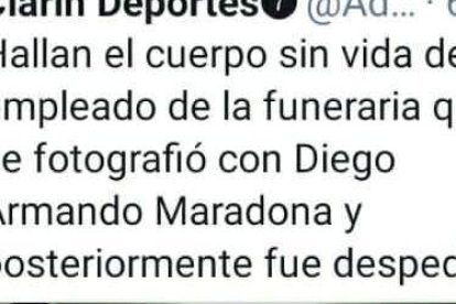 Imagen viralizada sobre la noticia falsa.