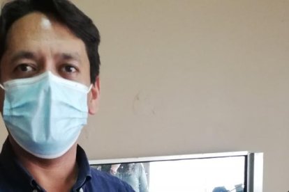 César López participa de los actos en honor a la Virgen desde hace más de dos décadas.