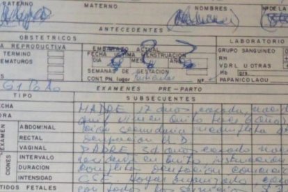 En la historia clínica existen inconsistencias que podrían indicar que fue robada.