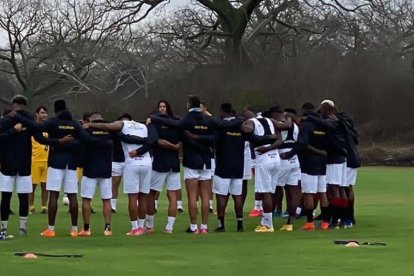 Barcelona y su primer día de entrenamientos en el complejo de Galácticos en el sector de Los Bajos, a media hora de Manta.