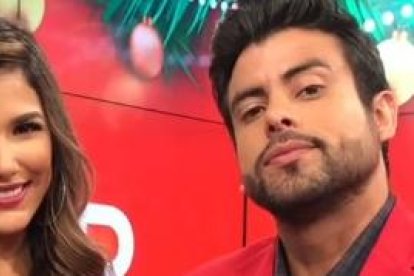 Alejandra Jarmillo y Efraín Ruales al inicio de su romance en el 2019. Ambos empezaron como buenos amigos y terminaron enamorados