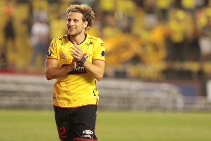 El delantero uruguayo animó la presentación de los Toreros en la Noche Amarilla de 2017.