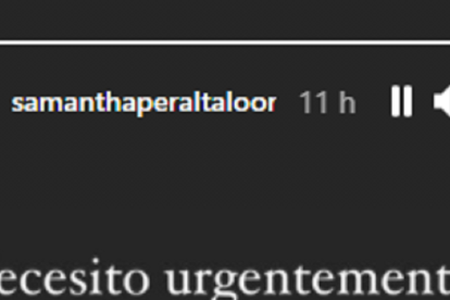 Captura de la publicación de la hermana de Dayanara.