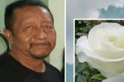 La familia recuerda a Sánchez con una imagen de él en vida y un mensaje.