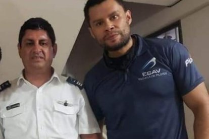 De izquierda a derecha los pilotos fallecidos: Juan Gabriel Guapaz, Edwin Joffre Velásquez y Jaime Muñoz