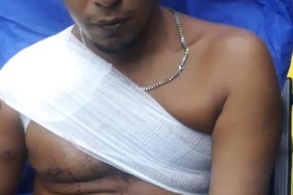 Uno de los heridos fue llevado hasta un hospital de Esmeraldas.