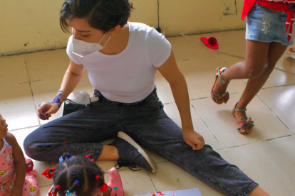 La Sala de Arte fue también una parte de la jornada solidaria.