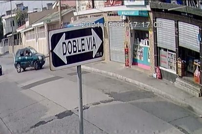 El sesinato quedó grabado.