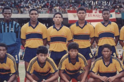 Cepedita en una de tantas selecciones.