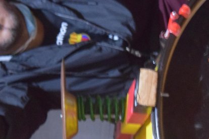 Tocar la ‘murga’, la pasión de Alan Rada.