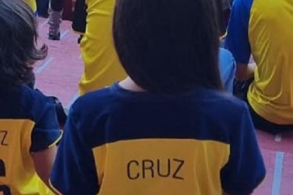 Los Cruz en el estadio, Cristina y Christian Jr.