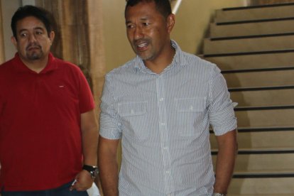 Palacios estará por varias horas en Guayaquil.