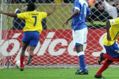 Édison Méndez marcó el tanto de la victoria ante Brasil.