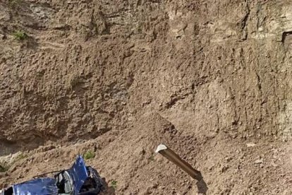 La magnitud de la caída es evidente en esta fotografía.