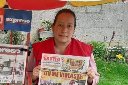 Nubia Cárdenas, voceadora de EXTRA.