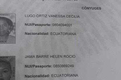 Acta del primer matrimonio igualitario en Atacames.