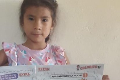 Milena Mateo, de 6 años no dejó ninguna actividad sin realizar.