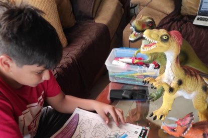 Los domingos de George Guzmán, de 10 años, ahora son más entretenidos.