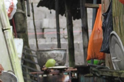 Algunos habitantes crían gallinas en sus patios.