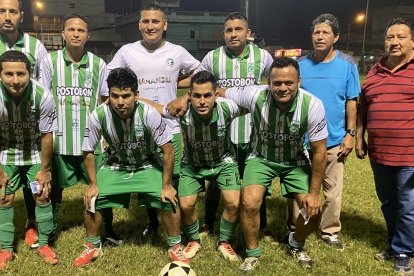 El plantel de la barriada de Atahualpa, otro de los animadores del campeonato.