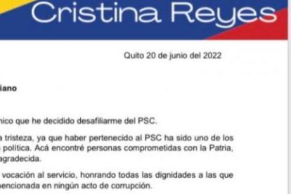Reyes abandona el PSC.