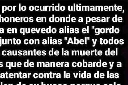 El reciente panfleto en el cual se señala a quienes serían los autores de la muerte del abogado.