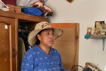 Alicia Sigcha se encomendó a la Virgen de El Quinche para que la salvara.