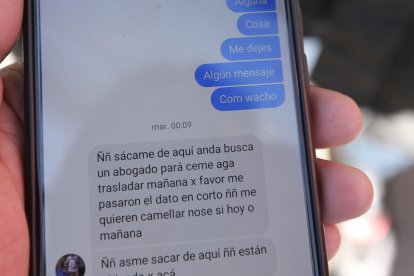 Los mensajes que le enviaba Hidalgo a su primo sobre las amenazas.