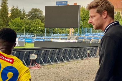 El alemán se sorprendió cuando Arroyo llegó hasta donde estaba él.