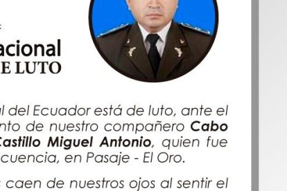 El titular de la Policía expresó sus condolencias.