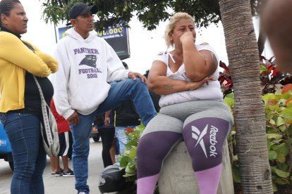 Jéssica Vera llegó a Guayaquil para retirar el cadáver de la mayor de sus hijas, Anny Ortega Vera.