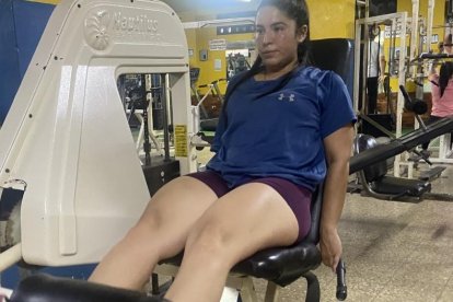 María Fernanda entrena en el gimnasio Nautilus desde sus 14 años