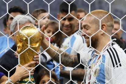 Alejandro Papu Gómez invitó a su familia a conocer la Copa del Mundo.