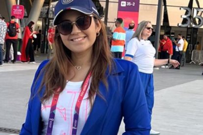 Jocelyn Vera, vivió la experiencia árabe en Catar.