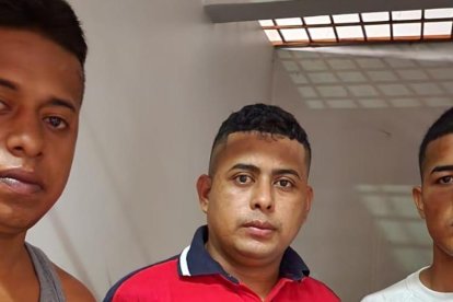 El trío pidió perdón por lo sucedido, uno confesó que se le escapó un tiro.