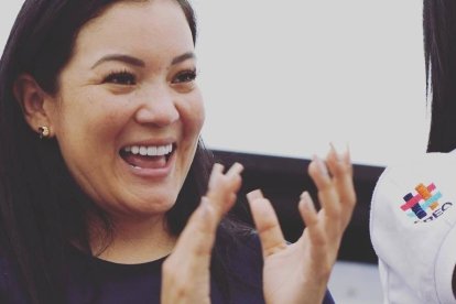 Lissette Burbano, economista, exreina de belleza entregada a la labor social. Tiene su propia fundación.