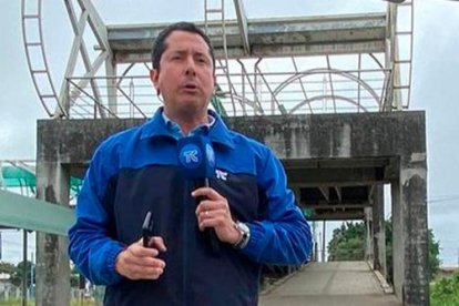 El periodista narró los hechos al canal donde trabaja.