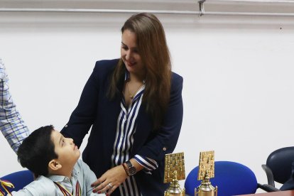 Los Banchón - Crespo: Bruno y sus padres Silvia y Xavier.