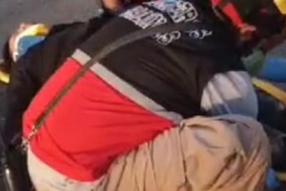 A la emergencia acudieron los rescatistas.