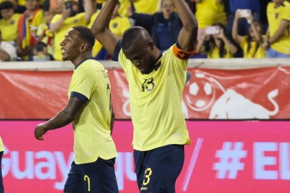Enner Valencia anotó el gol de la victoria.