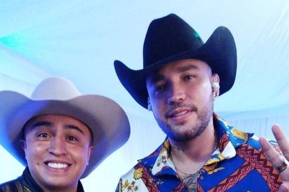 La foto con el colombiano Jessi Uribe no podía faltar para Jefferson Correa.