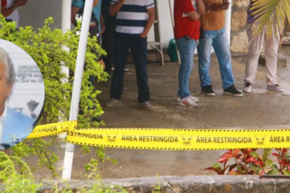 El sitio donde fue asesinado Ruben Cherres (círculo) está ubicado en Punta Blanca.