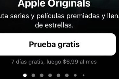 La aplicación Apple TV+ permitirá a sus nuevos usuarios ingresar a la aplicación gratis por 7 días.