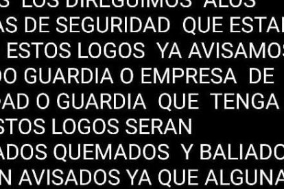 Supuestamente bandas criminales habrían amenazado a compañías de seguridad que porten en sus logos animales como águilas o tigres.
