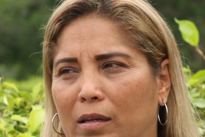 Mónica Pantaleón, madre de Paula Coronel del Emelec.