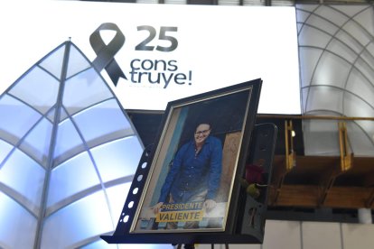 Despidieron a Fernando Villavicencio en Quito.