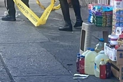 En este lugar estaban parados el octogenario y el hombre al que pretendían matar.