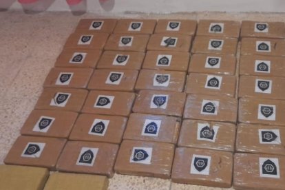 La droga decomisada.